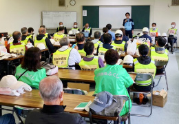 総合防災訓練の継続実施（講座・組立・給水訓練、意見交換）